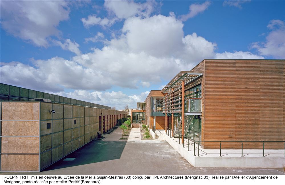 Lycée de la mer (33) - Architecte : HLP architecture - Agencement : L'atelier d'agencement de Mérignac. Photo : Rolpin