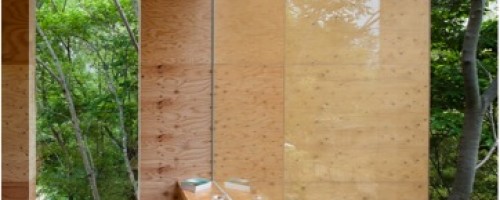 Revetement interieur Cantilever wooden house2